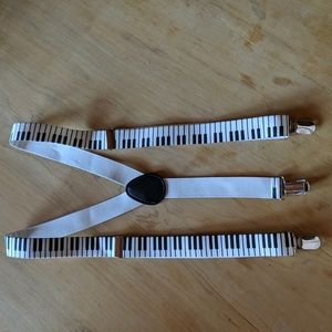 Piano key adult suspenders